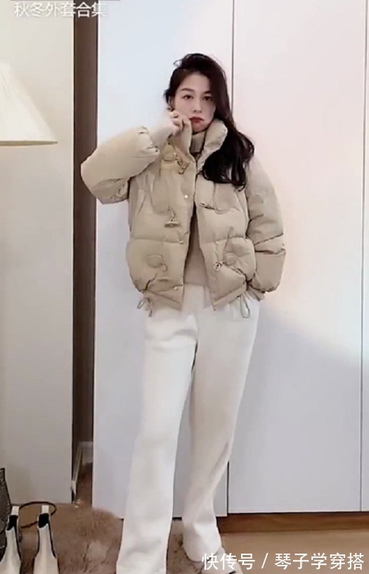 冬季 简约的棉衣外套,这样搭配,冬季穿时尚又保暖就靠它了