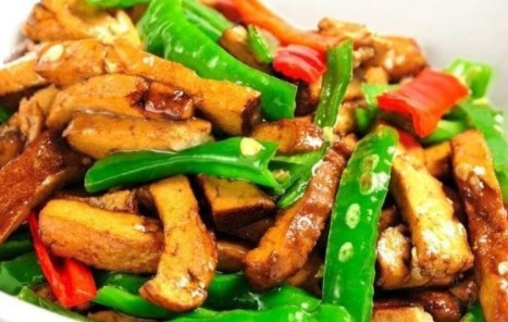青椒炒香干|制作简单,纯素食材,养胃补钙,美味又下饭,孩子也不挑食了