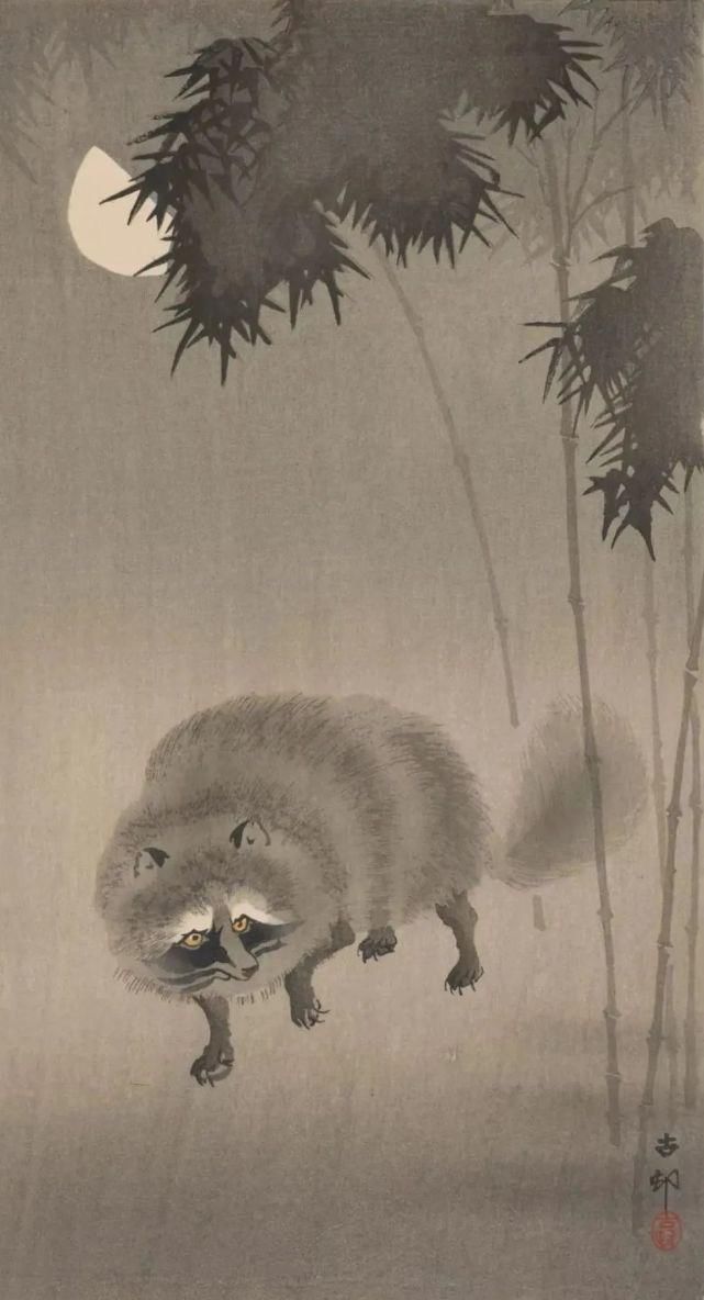 日本绘画大师的花鸟画，淡雅清新