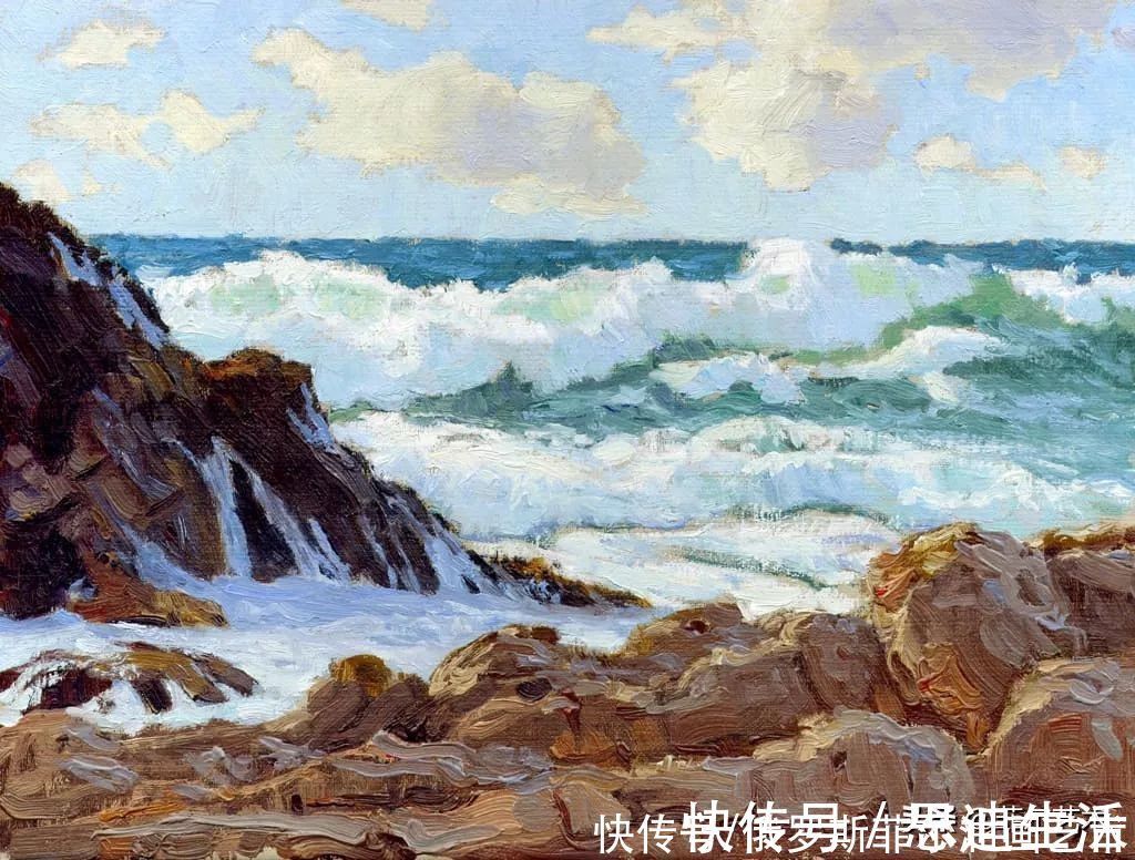 艺术品$美国艺术家米里奇的绝美海滩油画作品欣赏