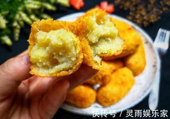 红薯除了烤就是蒸不如炸成红薯球,外焦里嫩超好吃