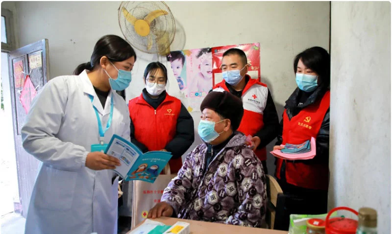 台州临海江南街道开展共享“防疫健康包”志愿服务行动