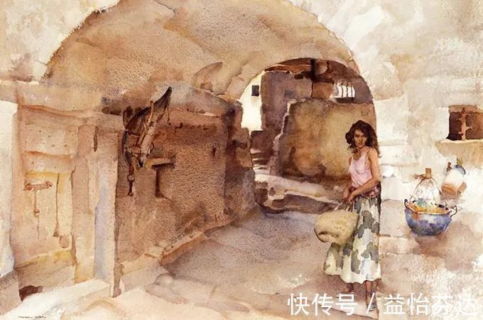 水彩!他是最会画人体画作的 世界顶尖级水彩大师