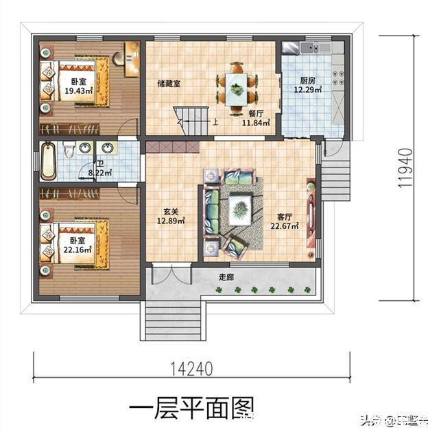 两厅|3款超好看的一层平房别墅设计，造价十几万，看看哪栋更实用？