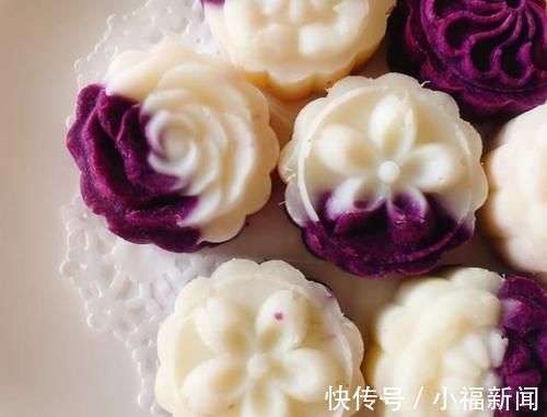 老人|教你做紫薯山药糕，制作简单无添加，无糖无油，老人小孩都能吃