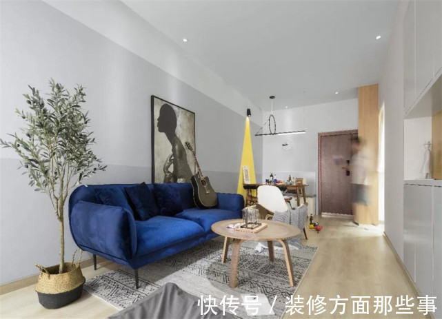 搭配|63平北欧风二居室,乱七八糟的色彩搭配起来居然还听他和谐