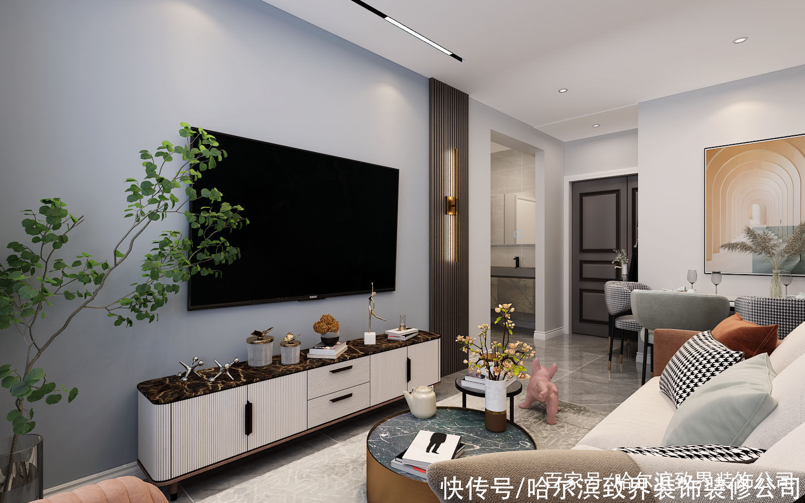 精致|龙湾园著55㎡2室精致的现代风设计每一寸空间都得到合理利用