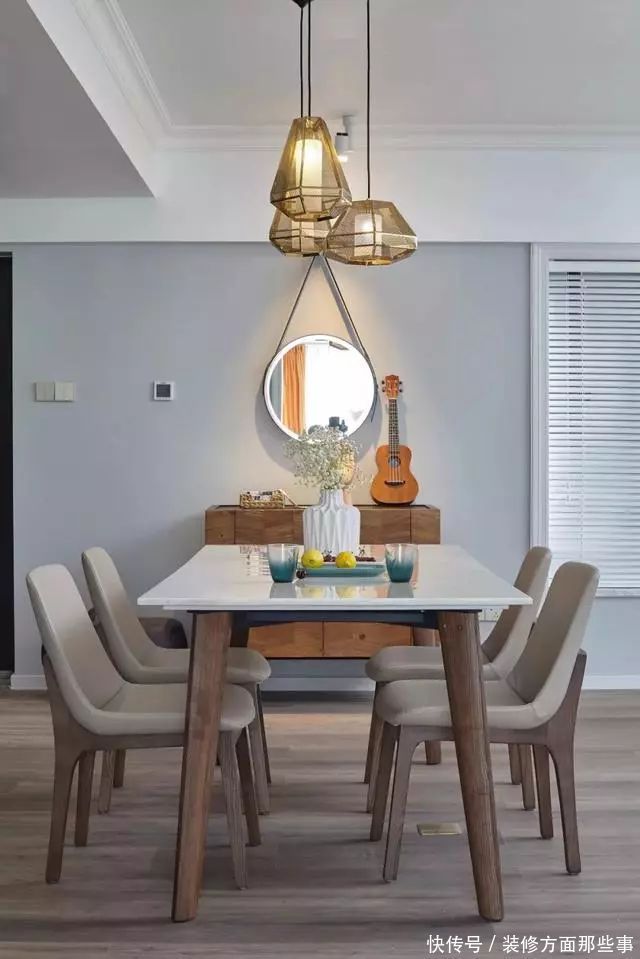 三居室|简洁、质朴的北欧三居室，银灰色与原木的搭配，效果也挺时尚