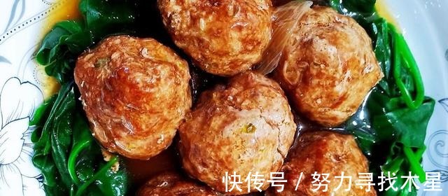 天冷了,教你在家做四喜丸子,不加淀粉,营养解馋,比红烧肉香!