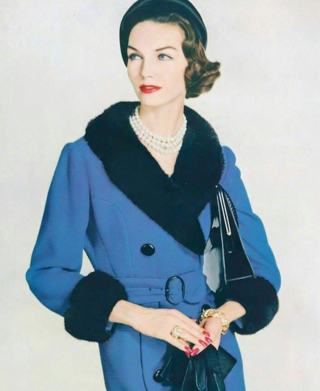 时尚|五十年代的时尚裙装, 优雅的色彩搭配, 依旧很美