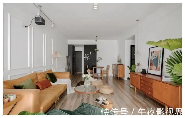 客厅|85㎡复古两居室，文艺气息浓厚，放眼望去家里全是美景！