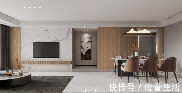 石材|我家电视墙好看，那是下了功夫的！欧松板凸出10公分挂石材，耐看