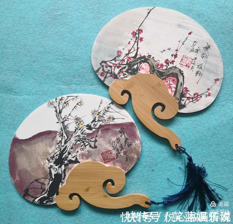 新春|在小小团扇中尽情挥洒,王照华牛年新春《梅花百扇迎春展》