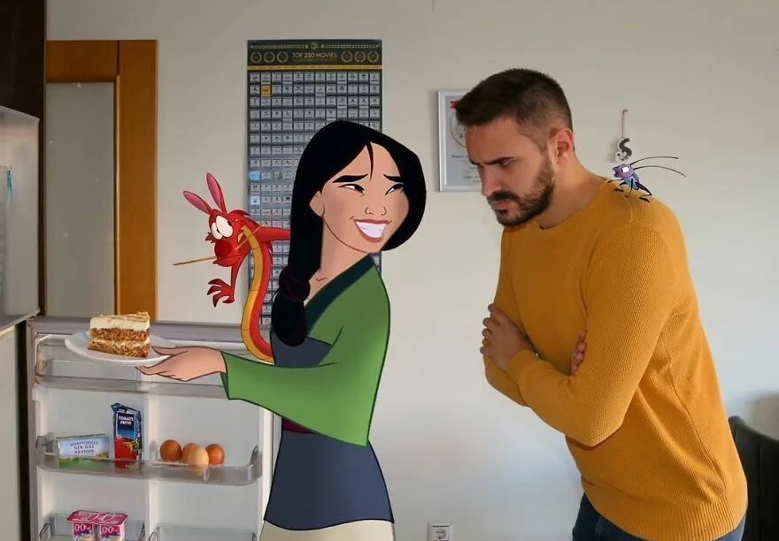 现实生活中|他将迪士尼动画明星“请”进家门,一系列小插曲,令人捧腹