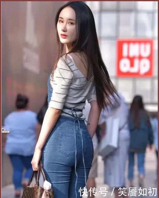 美女|紧身牛仔裤的美女,性感迷人,青春动人