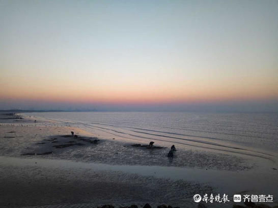 中年|情报站｜夕阳染红了烟台的海边，余晖布满海面惊艳游人