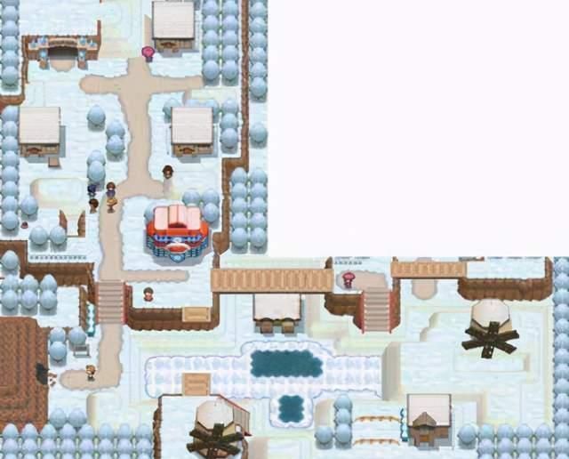 合众地区|《宝可梦》场景介绍:空中闪亮的雪之花——雪花市