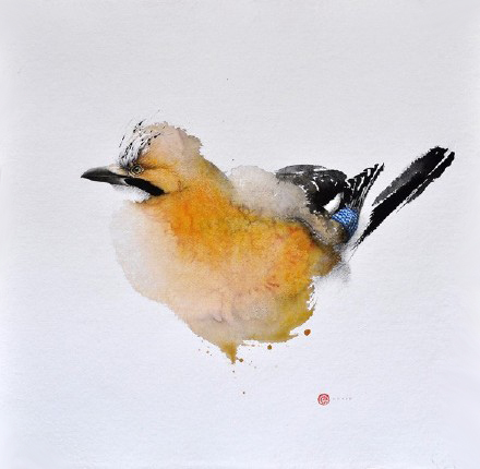 水彩艺@水彩艺术家卡尔·马尔滕斯画的鸟,惟妙惟肖!