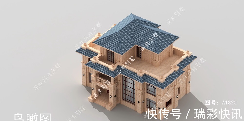 坡屋顶|这款三层欧式别墅，经济实用，让你看了就想要建的别墅。