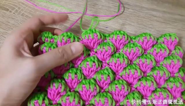 这款草莓包俘虏了多少女人的心,淘宝买不来,那我教你钩织针法