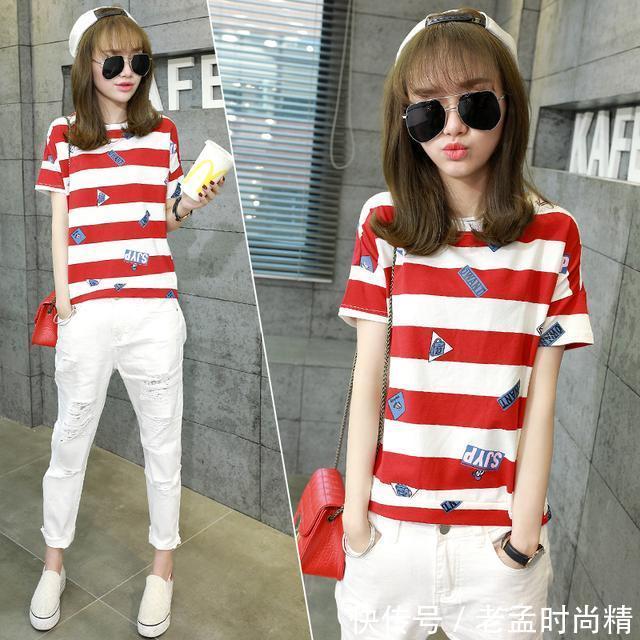 赘肉|百搭条纹T恤,减龄显瘦掩藏赘肉,最经典的时尚