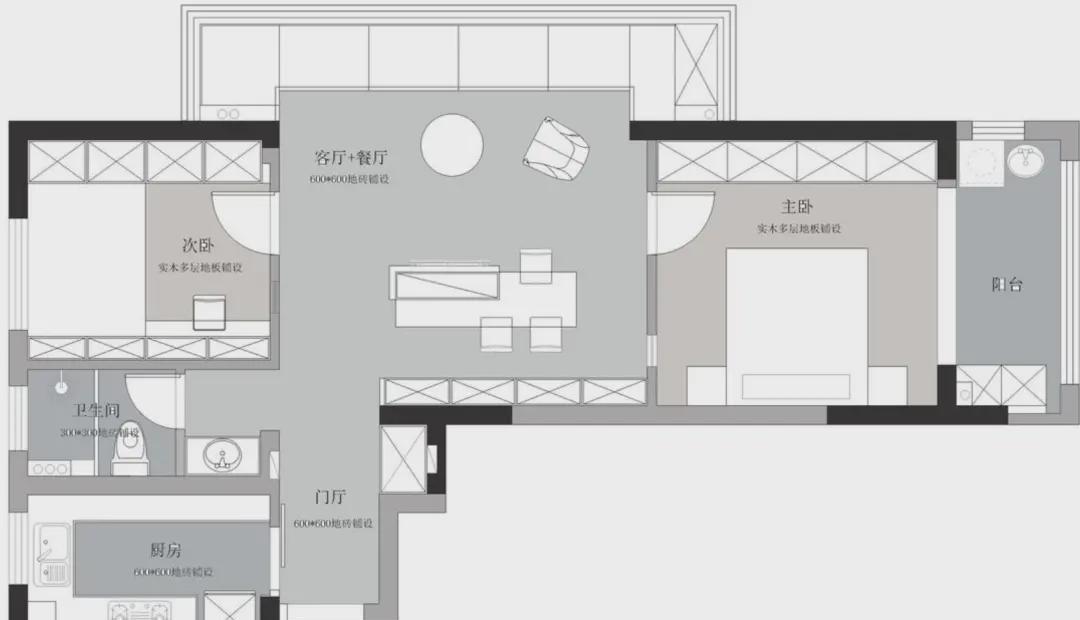 实用|头次知道卡座的强大性，她以围合式打造客厅，完工后超实用