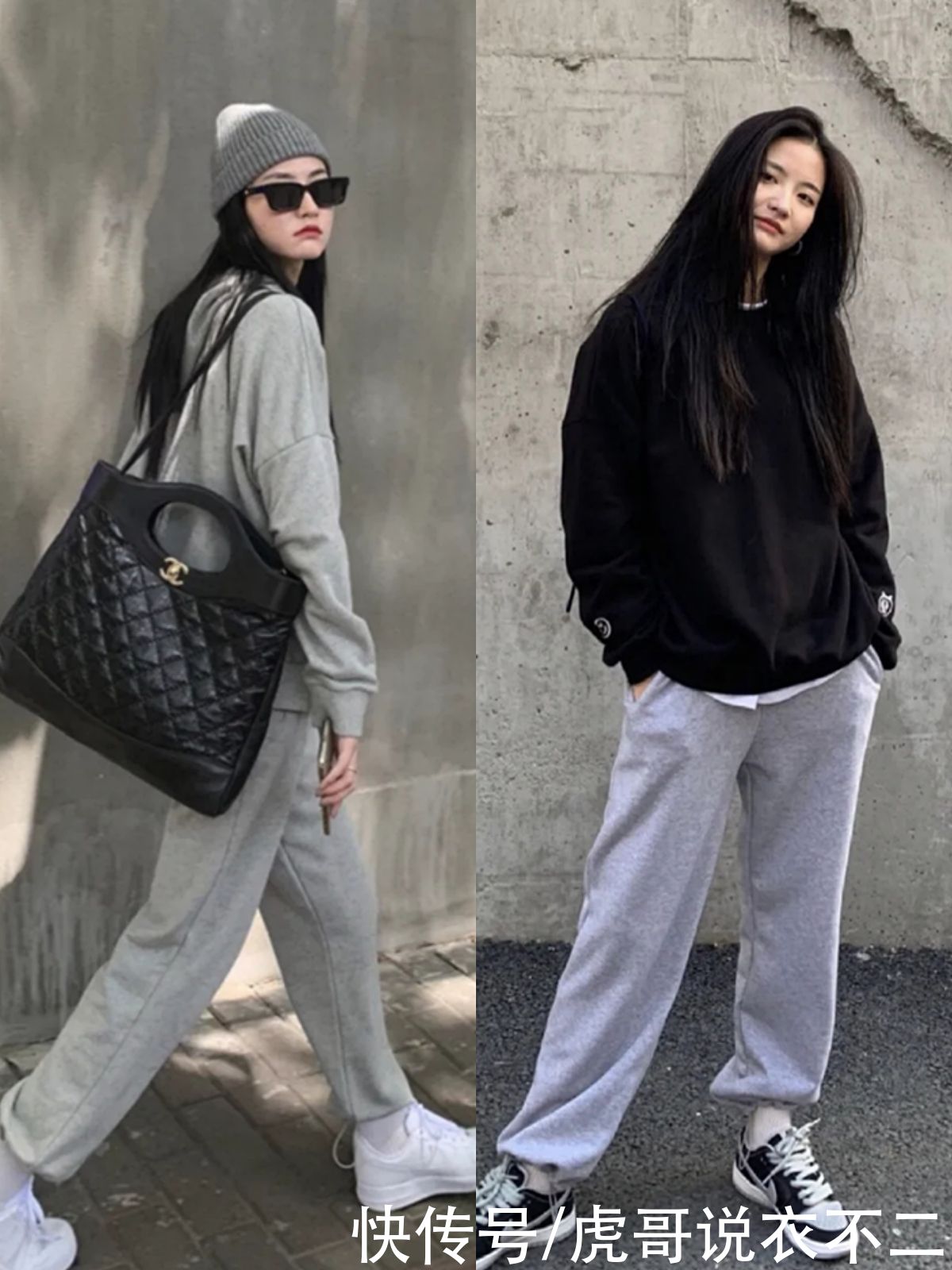 卫衣别总搭紧身裤，这4种“炸街”穿法很适合春日，玩的就是时尚