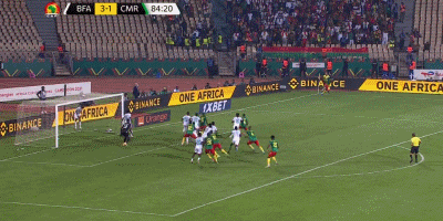 破门|阿布巴卡尔头槌破门，喀麦隆再次扳回一球