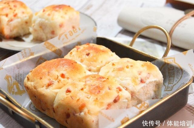快手懒人面包，咸香适口柔软拉丝，一次发酵省时省力，新手福音！