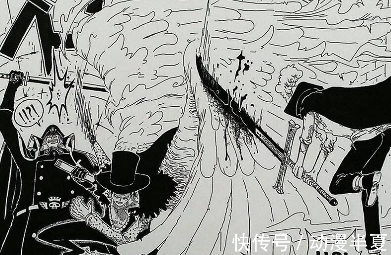 黑胡子|海贼王:黑胡子猎杀鹰眼,希留1秒躺,黑团被灭一半