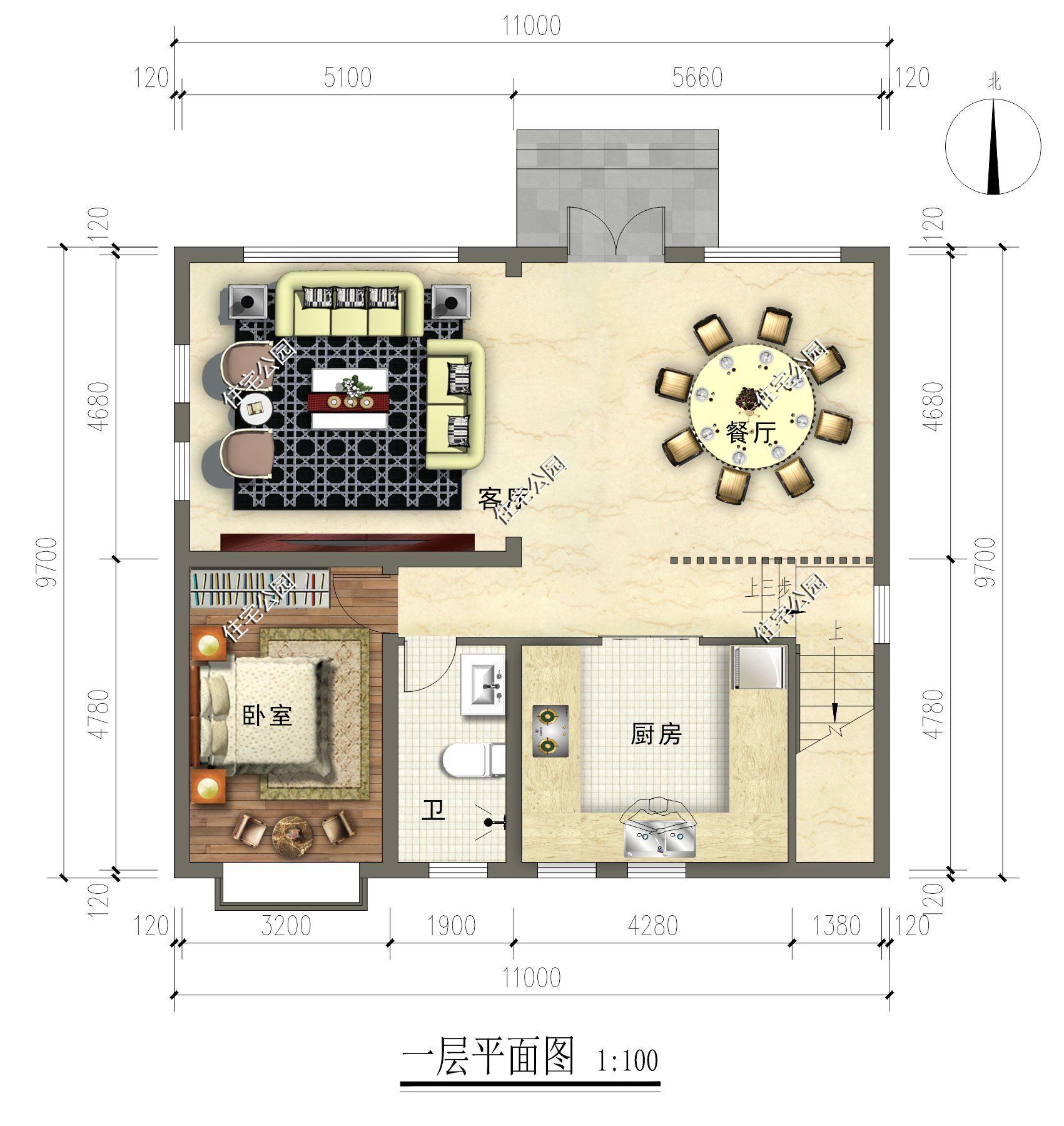 户型|占地只要109平，农村盖房选这套正合适，6间卧室绝对够住