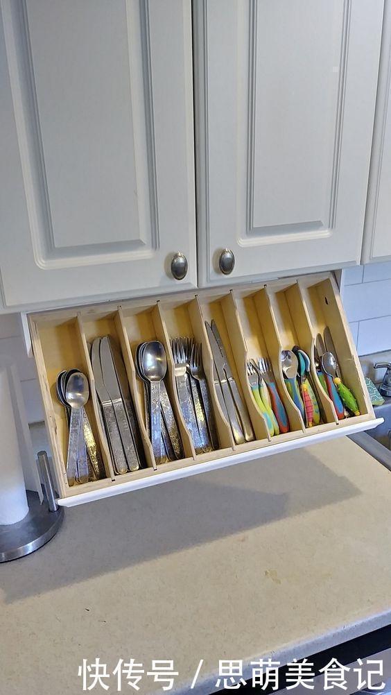 抽屉|他将厨房每一寸用到了极致,吊柜下巴掌大的地,也能腾出6种用法