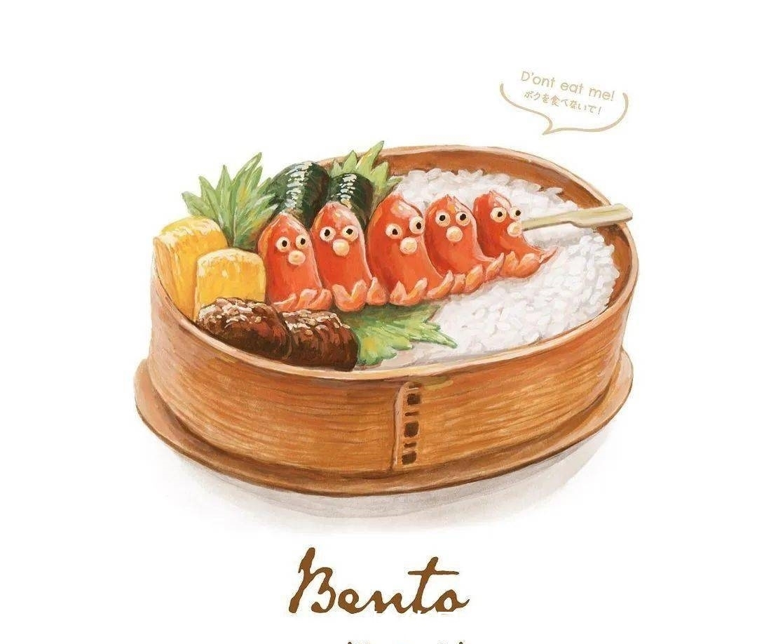 赶紧|好爱这种日系的手绘风格,小姐姐教你画美食,赶紧收藏吧!