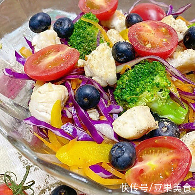 鸡胸肉果蔬沙拉|怎么办,我已经长胖10斤了,今天开始减肥!| 鸡胸肉