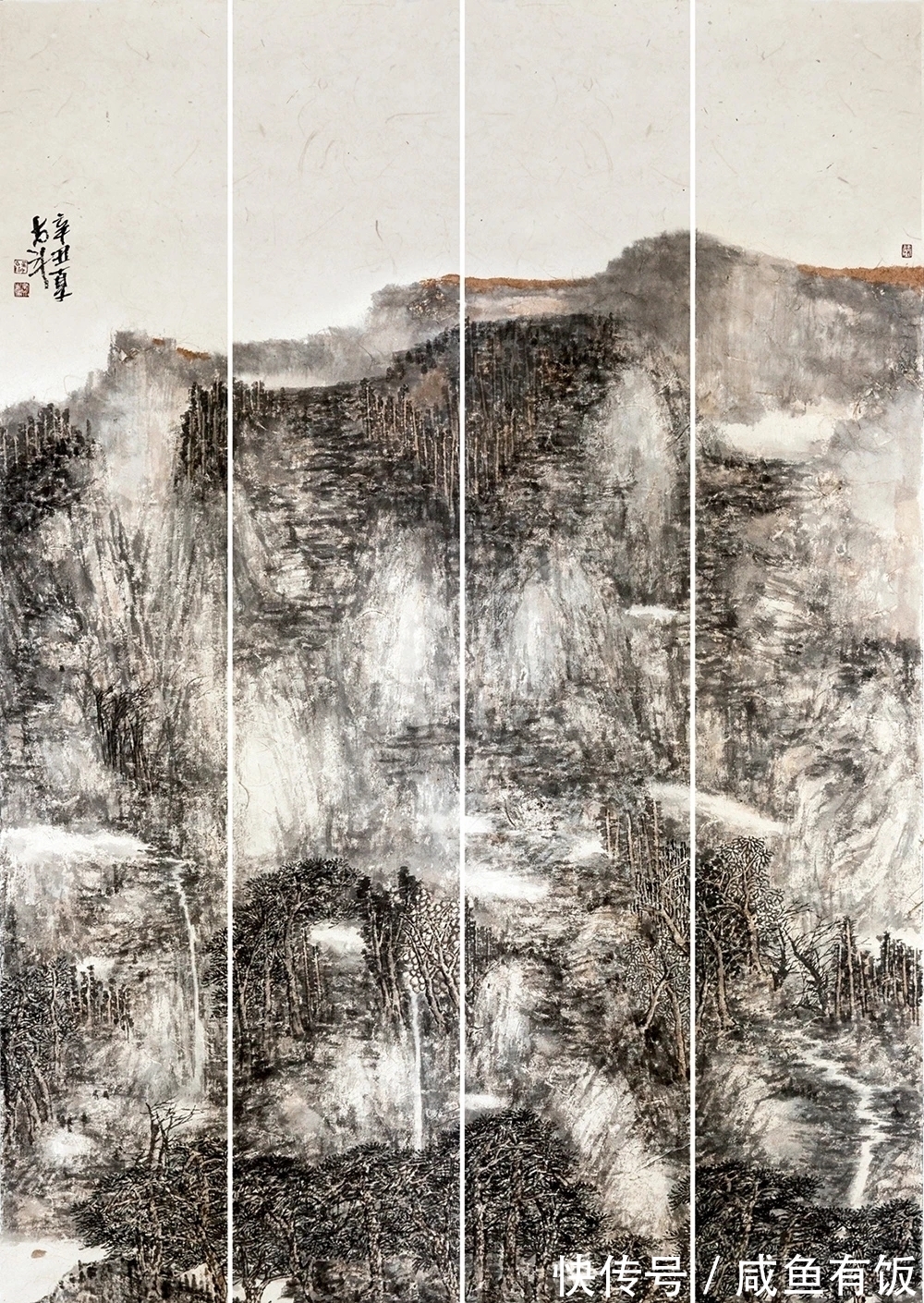 中国画|擅长山水，精于花鸟，张星斗中国画