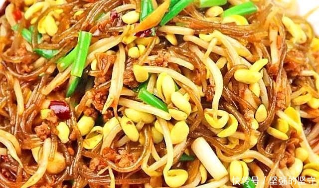 豆芽菜炒粉条,好吃有诀窍,记住这两点,清脆劲道不坨块