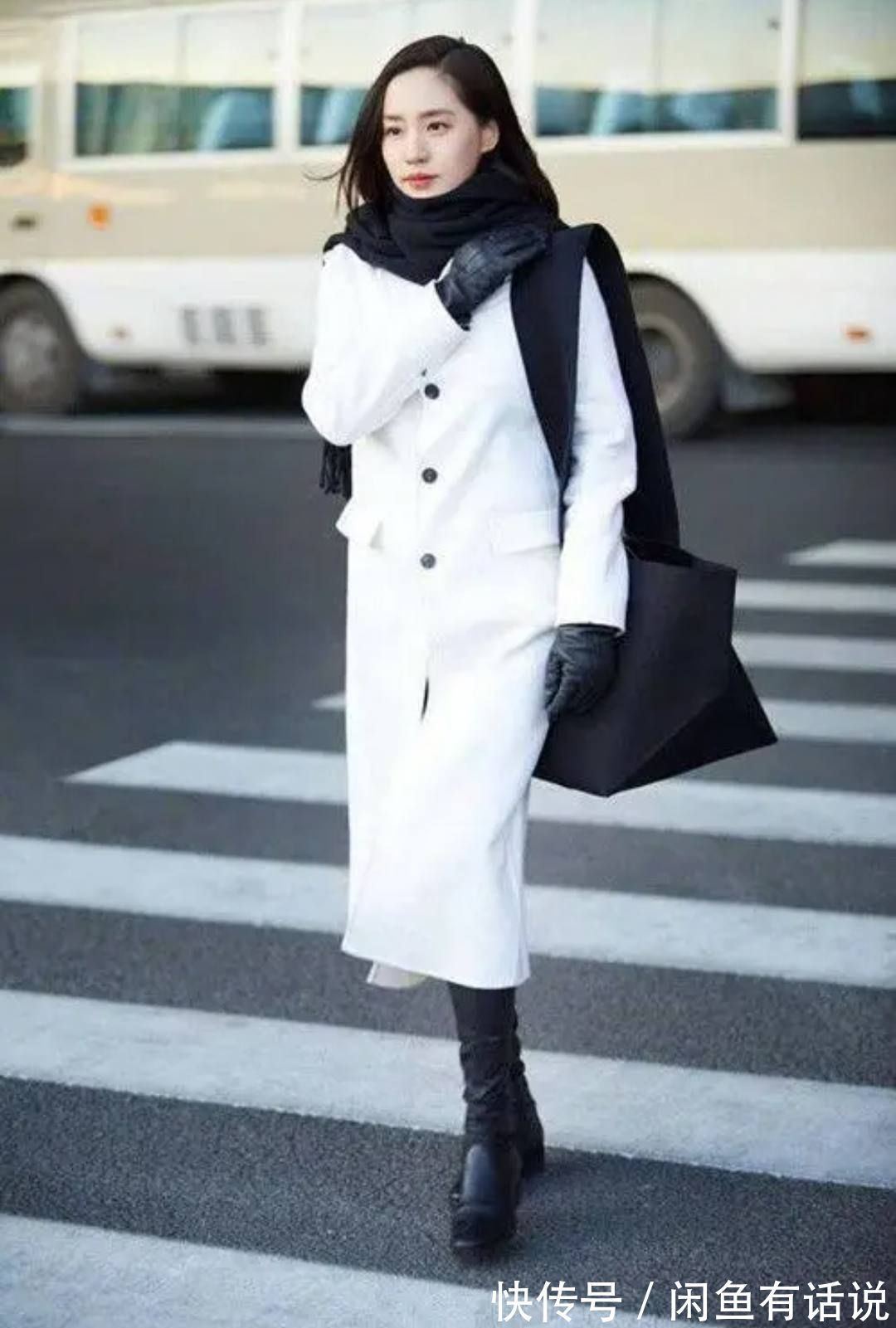 搭配|讲真,冬天会穿“白色”的都是时髦精,优雅减龄,上了年纪也适合