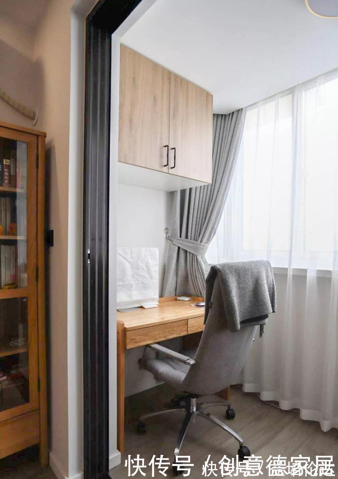 主卧|59㎡小两居,客餐厅合并功能叠加,中岛式厨房收纳满分,超实用!