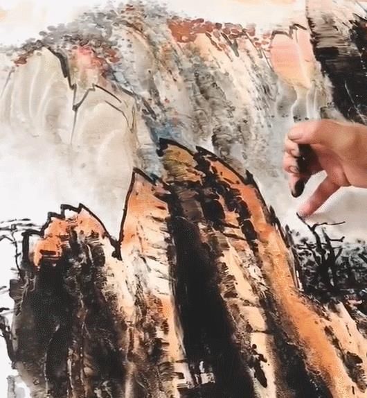 作画|他用“脸蛋”画画,6个月收获80万粉丝,网友:值了!