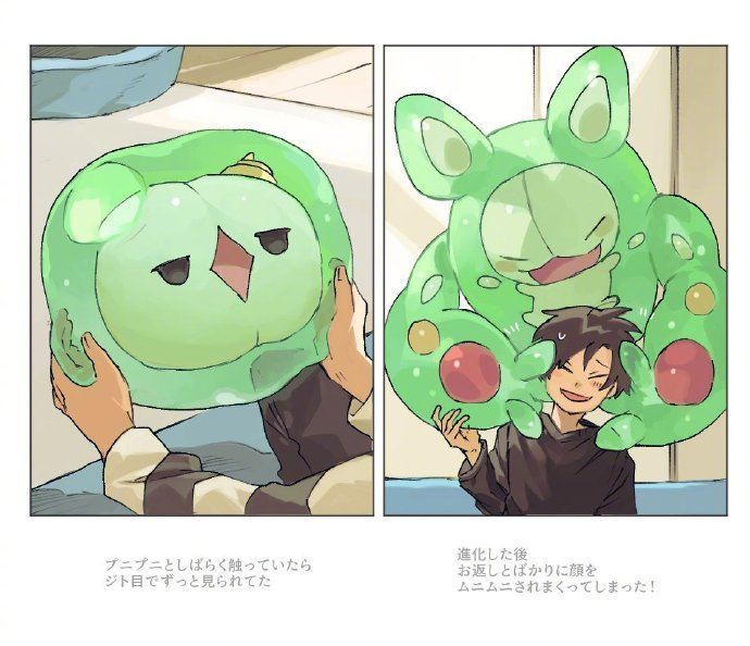 一起长大|这位画师的同人太有爱了:养一只宝可梦,然后和它一起长大