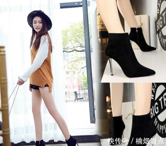 超高跟绒面|女人最爱的丝袜,一定要配“高跟鞋”穿,瞬间变成气质女王范