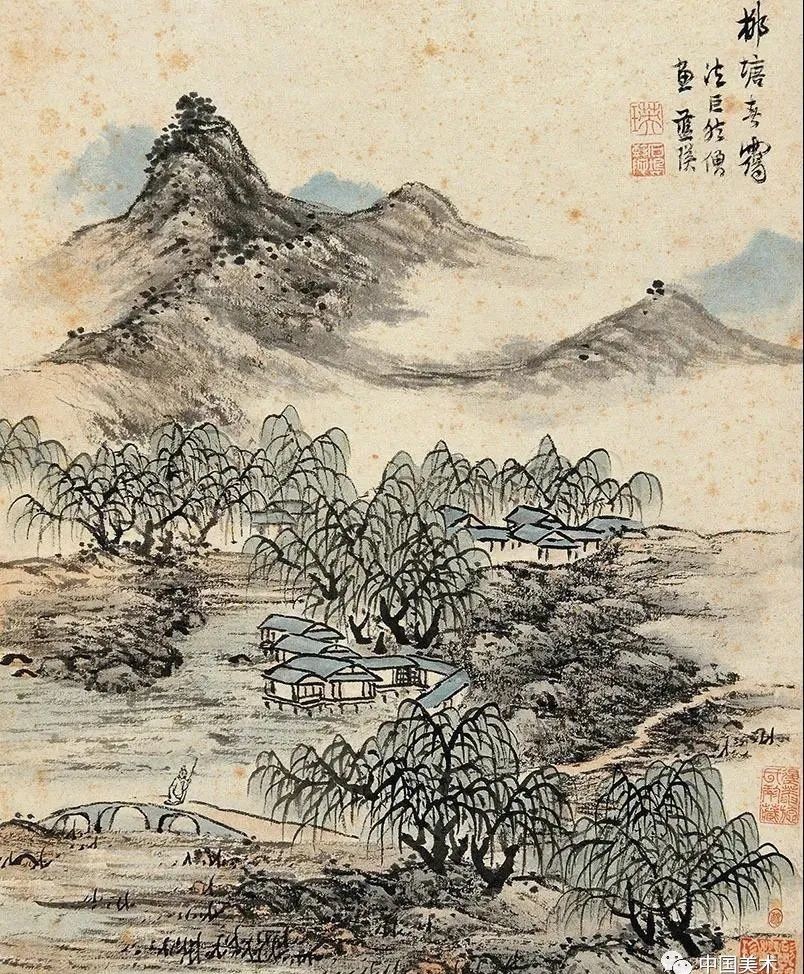 职业画家|他的老师是董其昌,学生是陈洪绶,开创著名的“武林画派”