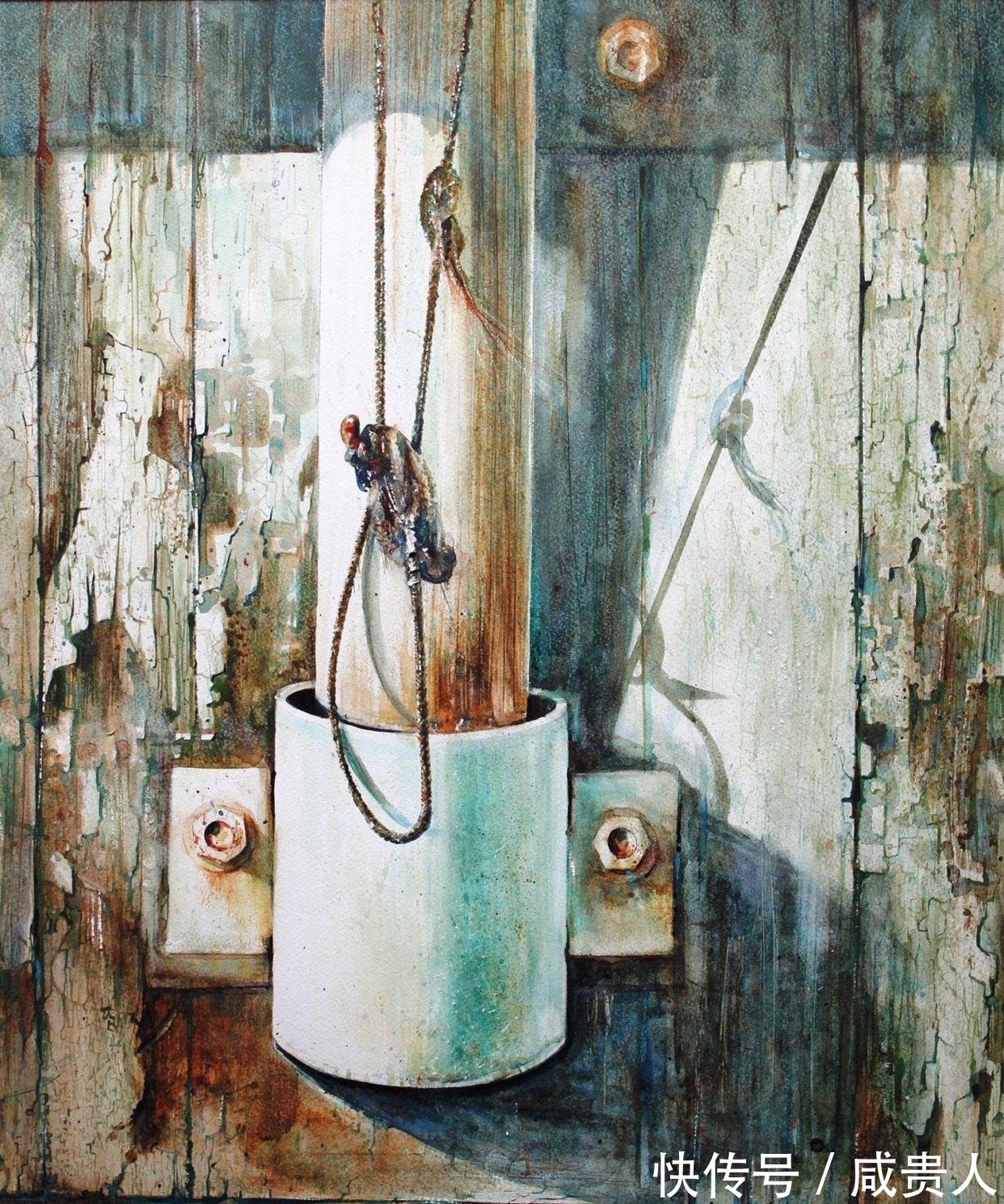 大卫·波克森@看着他的作品,内心会有一种莫名的震撼——水彩大师大卫·波克森