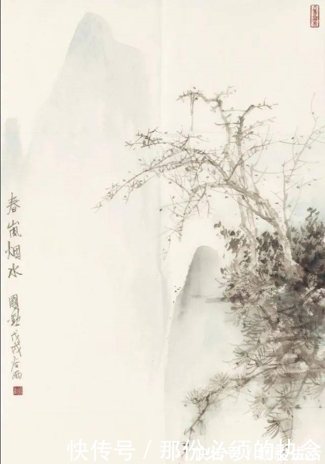 雾气&他画中清淡朦胧的杂林疏影、雾气山岚,给人一种简疏美和禅意美