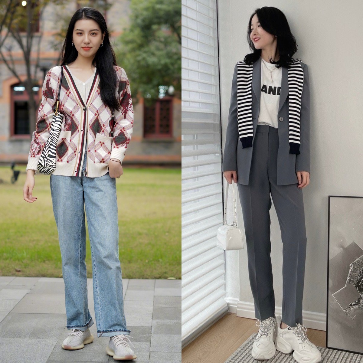 tips|“直筒裤”学会这几个穿搭技巧,显高显腿长