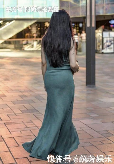 时髦|今夏潮流的墨绿色连衣裙,时尚女郎手把手教你如何穿搭的“时髦”