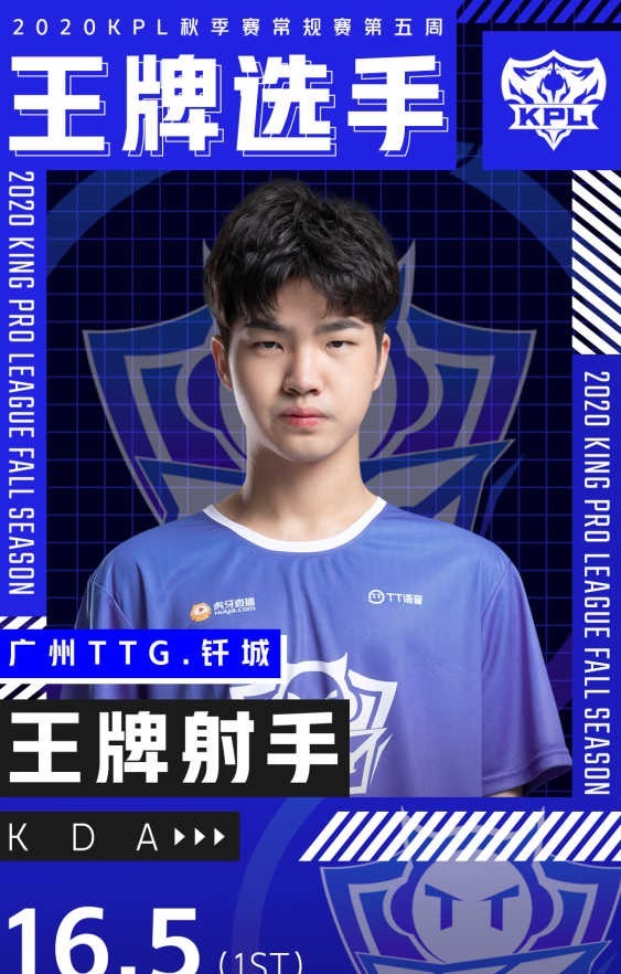 选手|2020KPL秋季赛第五周王牌选手KS.YTG恢复越塔干风采