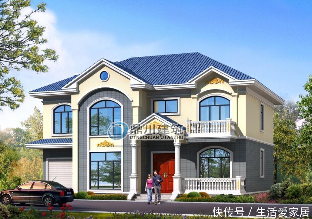小别墅|回村建二层小别墅，房子建成+室内外装修，花了50多万，看看咋样