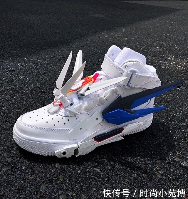 yan 高达与Nike完美结合!「自由高达」Nike Air Force 1