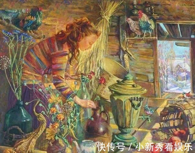 女画家@俄罗斯女画家油画作品，色彩绚丽